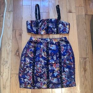 PRETTYLITTLETHING crop set - top & skirt